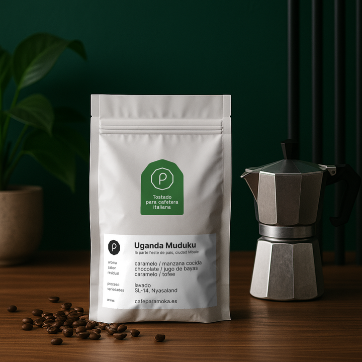 Uganda Muduku, tostado para moka